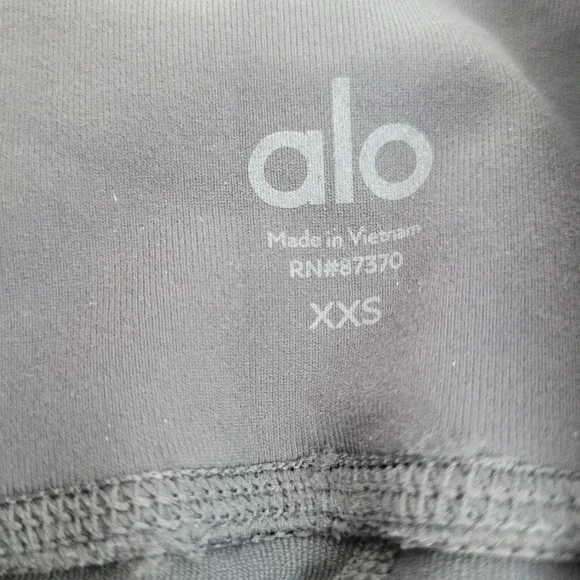 ALO yoga grey black high waisted bandage leggings size xxsmall - Picture 6 of 8